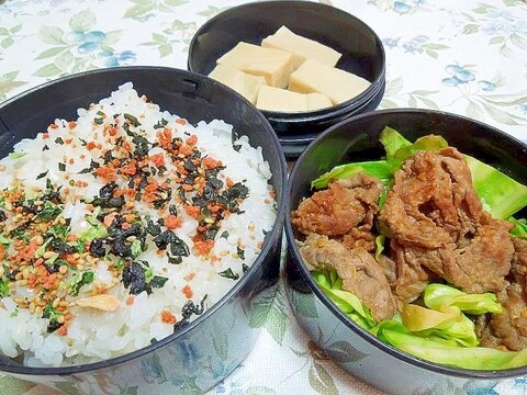 牛バラ肉とキャベツの味噌炒め